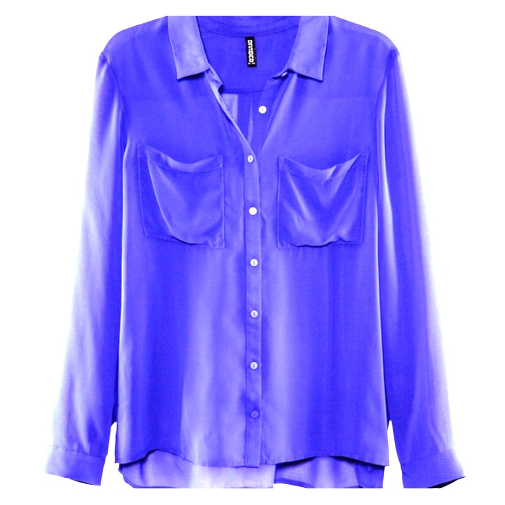H&M chiffon shirt